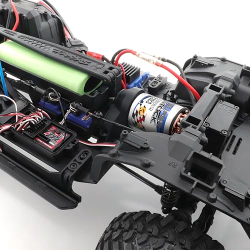 RC Motor 550 16T Brushed Motor Waterproof Stainless Steel Shell Brushed Motor Climbing Car Large Torque Motor Replacement for Slash TRX4 TRX6 G63 ARRMA AXIAL - size: 16 T