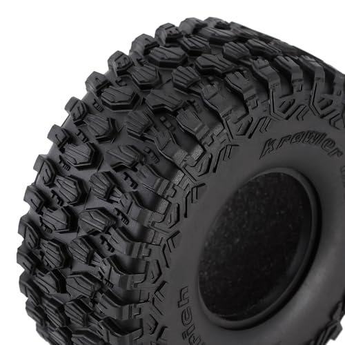 2.2" RC Crawler Tires with Foam Inserts, 4Pcs 135mm All Terrain Rubber Tires for 1/8 1/10 Short Course Truck Desert Racer – Compatible with TRX4 TRX6 RBX10 KM4 MJX H8H