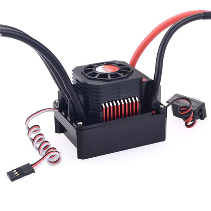 Hobby Waterproof 120A 2-3S Lipo Speed Controller Brushless ESC for 1/10 1/12 RC Car