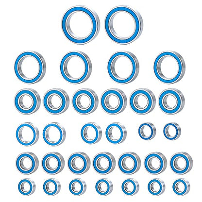 RCLIONS 1set/32pcs RC Car Bearing Kit Front&Rear Axle Carrier Kit for Redcat Gen8 1/10th RC Crawler Car