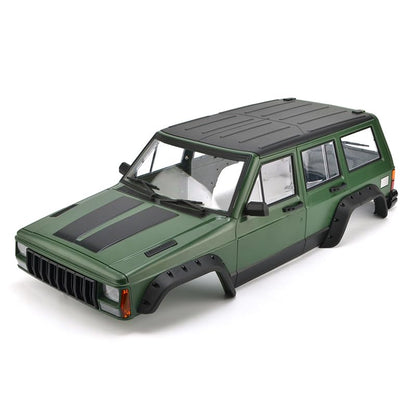 1/10 RC Crawler Hard Body Shell Kit - 313mm Wheelbase Cherokee Body for Axial SCX10, SCX10 II 90046, 90047 & TRX4 Kits (Army Green) - color: Army Green