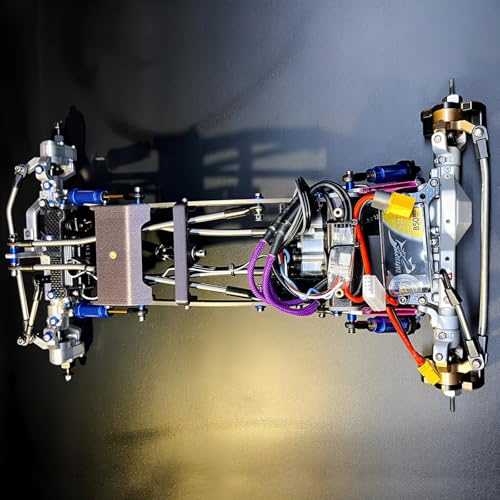  Front Rear Portal Axle Set CNC Aluminum & Brass 4WS Axles for 1/10 RC Crawler Axial Capra 1.9 UTB Cheater Rigs LCG Chassis Upgrade Parts (Silver Front Rear Kit) - color: Silver Front Rear Kit