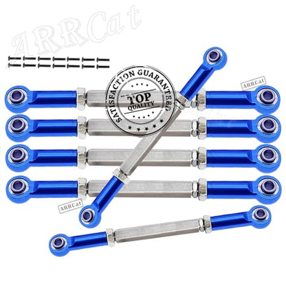 Turnbuckles Camber Links Upgrades Parts for Ecx 1/10 2WD Ruckus Axe Brutus Circuit AMP MT AMP DB AMP Crush K&N Torment,6PCS Aluminum Adjustable Turnbuckles,Replace ECX1046,Navy Blue - color: Navy Blue - Link Set