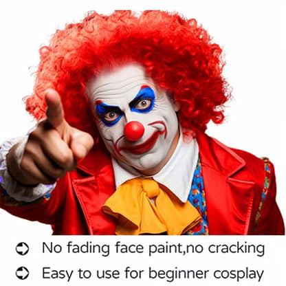 Go Ho Liquid Red Face Body Paint(2.1 oz),Red Makeup Water Based Face Paint and Body Paint for Airbrush Makeup Special FX, Cosplay, and Halloween Make up - color: Red