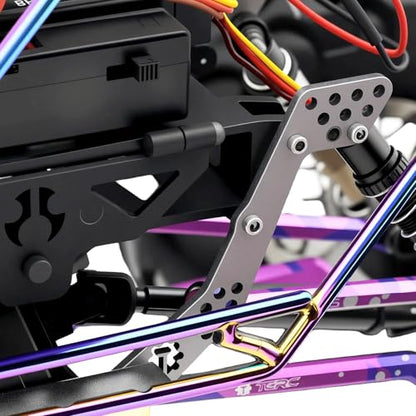 GR5 Titanium Chassis Kit Frame Rail with Multiple Shock mounting Locations for 1/24 AX24 XC-1 Upgrades