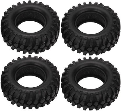 96mm RC Off Road Climbing Car Tires,WONFAST 4PCS RC Crawler Rubber Tires 1.9 inch Wheels Tyres Set for 1:10 RC Rock Crawler Car for Axial SCX10 D90 TF2 MST Tamiya TRX-4 Parts - color: 96mm