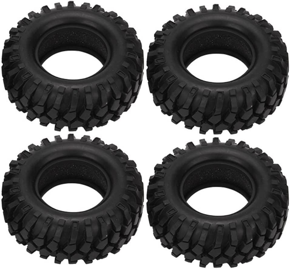108mm RC Off Road Climbing Car Tires,WONFAST 4PCS RC Crawler Rubber Tires 1.9 inch Wheels Tyres Set for 1:10 RC Rock Crawler Car for Axial SCX10 D90 TF2 MST Tamiya TRX-4 Parts - color: 108mm