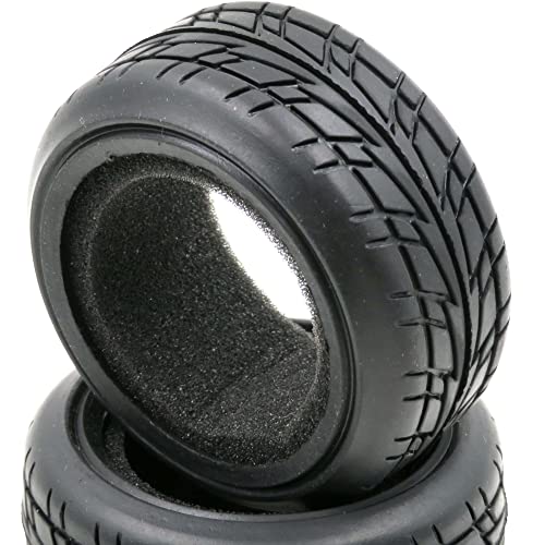 HOBBYSOUL 1/10 On Road Tires Arrows Soft Rubber Tyres Height 65mm fit 1/10 Traxxas HSP Tamiya HPI Kyosho RC On Road Run-flating Car, Pack of 4
