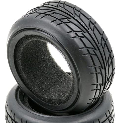 HOBBYSOUL 1/10 On Road Tires Arrows Soft Rubber Tyres Height 65mm fit 1/10 Traxxas HSP Tamiya HPI Kyosho RC On Road Run-flating Car, Pack of 4