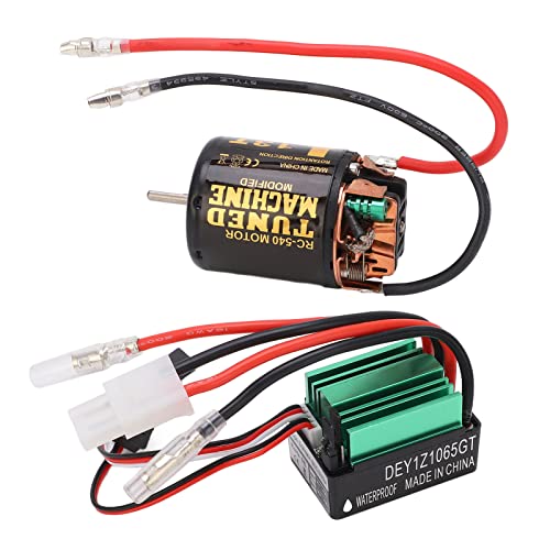 Brushed Motor ESC Combo, 540 Brushed Motor with 65A ESC for Axial for Scx10 90046 RC Car