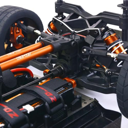 1/7 4WD Brushless RC Monster Truck, 1900KV Motor 150A ESC Metal Gear Servo, CNC Aluminum Adjustable Shocks, 2.4GHz RTR Hobby Off Road Remote Control Truck for Adults 14+（Without Battery） - color: Vibrant Colors