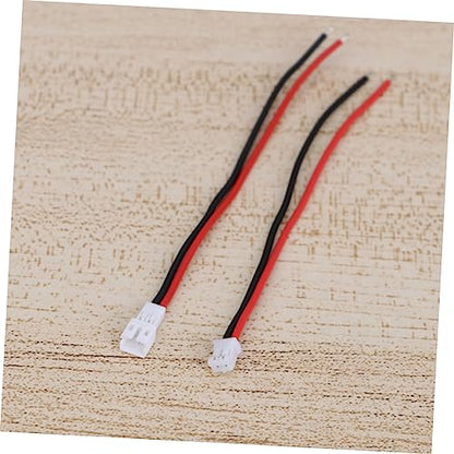 INOOMP 20Pcs Ultra Soft Silicone Battery Connector Wires with Male and Female Adapters High Temperature Resistant Power Cables for Rc Boat Car and Aircraft Connections