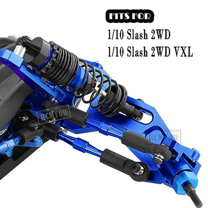 Upgrades for 1/10 Slash 2WD(VXL),RC Shocks,Suspension Arm,Caster Block,Steering Blocks,Stub Axle Carriers,Steering Bellcranks,Shock Tower,Camber Links,Drive Shaft,Hex Hub Adapters,Navy Blue - color: Navy Blue - Upgrades