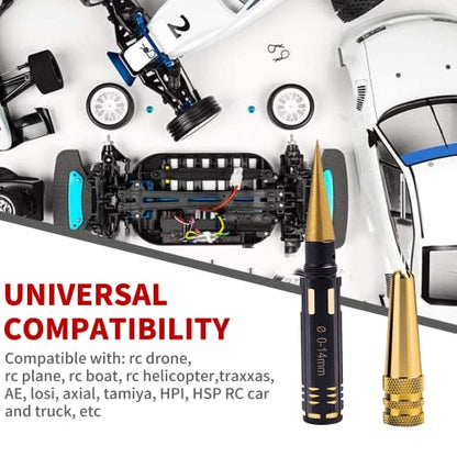 Portable Stainless Steel Hole Punche Reamer, 0-14mm RC Body Reamer for RC Model Car Tools