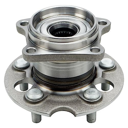 Detroit Axle - 4pc AWD Front Steering Knuckles Rear Wheel Bearing Hubs | for 2004 2005 2006 2007 2008 2009 2010 Toyota Sienna, 2 Steering Knuckles 2 Non-ABS Wheel Bearing Hubs Replacement - size: 4UW48672/Kit