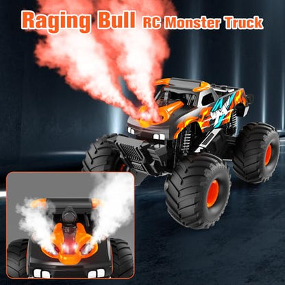RC Monster Truck Smoke Raging Bull + 8wd Gesture RC Stunt Cars
