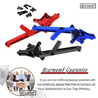 Front Chassis Brace Upgrades Part for 1/8 Sledge 4WD #95076-4,Aluminum Alloy Front Chassis Brace Hops up for Sledge Monster Truck RC Car #95076-4,Replace #9520, Black - color: Black - Front Chassis Brace