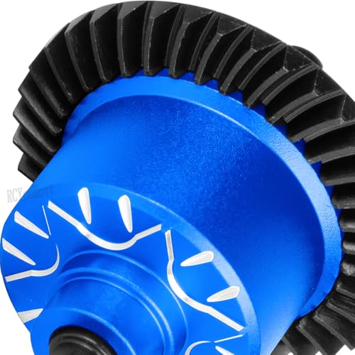 RC Diff Gear 37T Upgrades Part for 1/10 Slash 4X4 VXL/Rustler 4X4 VXL/Stampede 4X4 VXL/Hoss 4X4 VXL/XO-1,Front Rear Differential Hop Ups,Navy Blue - color: Navy Blue-(upgrades Part）