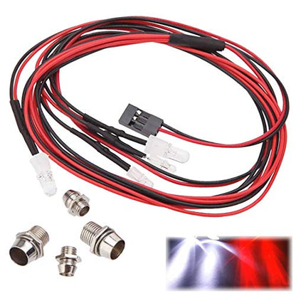 LED Light for RC Car Truck, 4 LEDs, Red