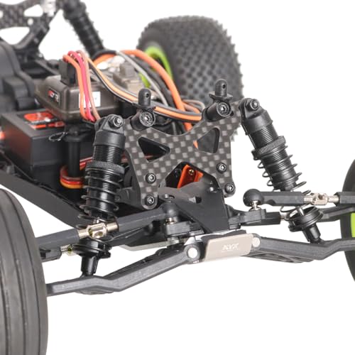 KYX Racing Carbon Fiber Front Shock Tower Wing Stay Upgrades for 1/18 RC Crawler Car LOSI Mini-T 2.0 Buggy