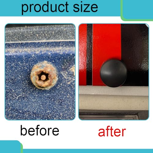 4 Sets Anti Theft License Plate Screws, Car License Plate Screws Kit, Stainless Steel Rustproof Security Bolts Fasteners, M6 (1/4") Tamper Proof Screws for Front Rear Frame Holder Mounting