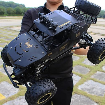 RC Cars Remote Control Car 1:12 Off Road Truck, Metal Shell LED Headlights Offroad Monster RC Truck, 4x4 All Terrain Hobby RC Cars Toys for Boys Kids Adults Gifts 8-12 - color: Black