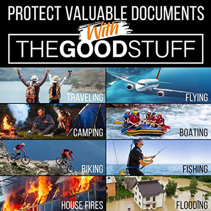 Fireproof Document Pouch (10"x13") - Protect Cash and Papers from Fire | 2000°F Rated - Zippered Water-Resistant Storage for Passports, Certificates, Money and Important Documents - style: Cash Bag