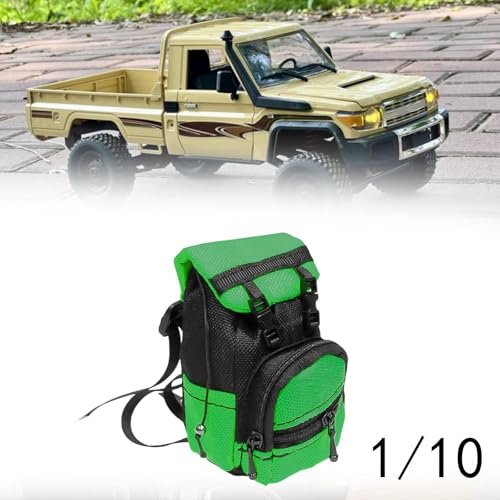 RC Vehicle Travel Pack for 1/8 1/10 Model Car Accessories, Green Backpack - color: Green Backpack