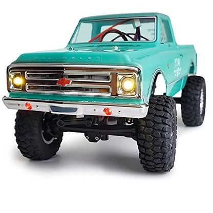 RC-Hub LED Front Light Headlights Bumper Light Set for 1/24 Axial SCX24 AXI00001 RC Crawler Car (Yellow Red) - color: Yellow Red