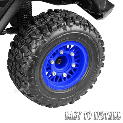 12mm/14mm/17mm Hex RC Truck Tires for Slash 2WD 4×4,Arrm a Senton,Axia1,Rc 4wd,Red cat,RC Short Course Truck Wheels and Tires,Navy Blue - color: Navy Blue - (12mm/14mm/17mm Hex)