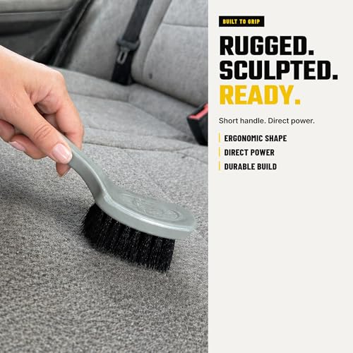 Chemical Guys, The Nifty Interior Detailing Brush, Soft Bristle, 2 Pack | Soft-bristle brushes clean vents, dashboards, steering wheels, door panels and cup holders, two pack - size: 2 Pack
