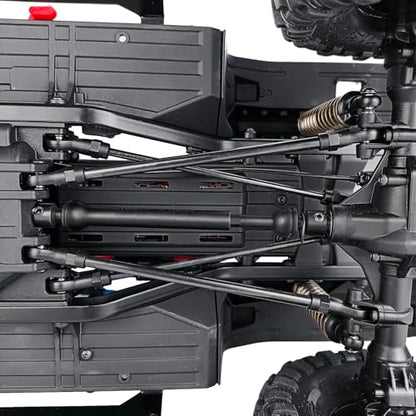 2Pcs RC Drive Shaft Hard Steel Driveshaft Front Rear Center Drive Shaft Dogbone Compatible with 1/10 Tra-xxas TRX4 Bronco Defender RC Crawler Car Upgrades (88-115mm & 110-140mm, Black)