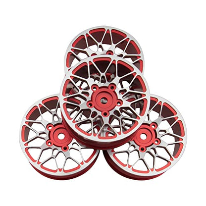 OD62mm Hard Plastic RC Drift Car Tires & Wheel Rims 12mm Hex Tyre & Metal Wheel Rims RC 12mm Hex Hubs 1/10 RC Drift On-Road Racing Touring Wheel Rim