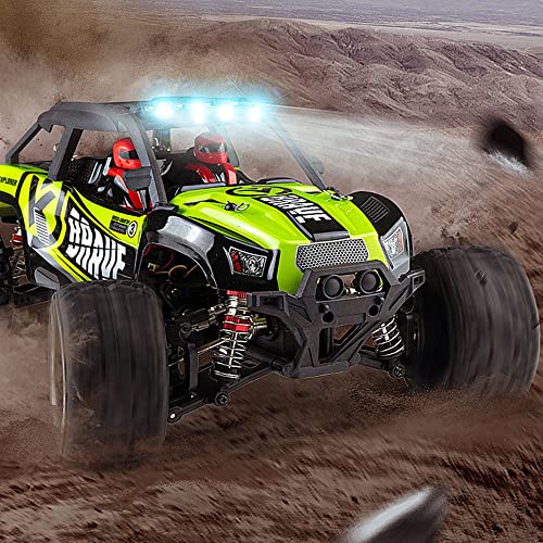 RC Car, 1/14 Scale 2.4GHz Remote Control Car, 4WD 50km/h High Speed Racing Car, Off-Road Buggy Drift Car RTR with Aluminum Alloy Chassis, Zinc Alloy Gear