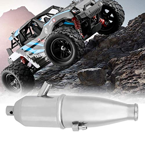 RC Car Exhaust Pipe,Aluminum Side Exhaust Pipe for 1/10 HSP RC Buggy Car Parts Truck Engine Parts for Cars, Sedans Nitro Truck Engine Parts