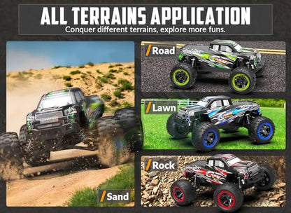RC Truck 1:16 4x4 All Terrain RC Car 40KPH High Speed Remote Control Cars for Adults | 4WD, 2.4GHz, 2 batteries, full proportional control, over-range & low battery control