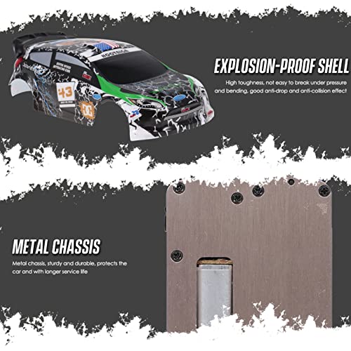 GoolRC WLtoys K989 RC Drift Car, 1:28 Scale 4WD 30KM/H High Speed Electric Drifting Car RTR with Metal Chassis and 2 Batteries for Adults