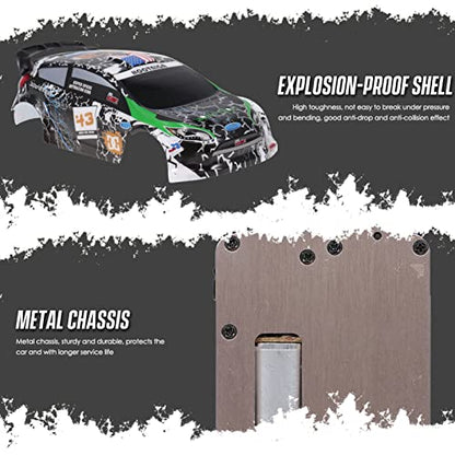 GoolRC WLtoys K989 RC Drift Car, 1:28 Scale 4WD 30KM/H High Speed Electric Drifting Car RTR with Metal Chassis and 2 Batteries for Adults