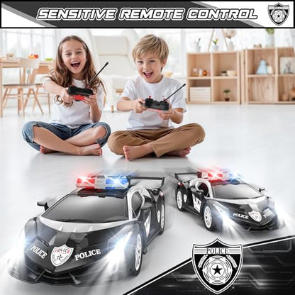 Growsland Remote Control Car Rc Cars for Boys 4-7 8-12, Kids Car Toys for Boys with Cool Flashing Light, Vehicle Hobby Race Cars Toys for Boy Girls Ages 4-6 5-7 6-8 8-12 Birthday Gift - color: Black