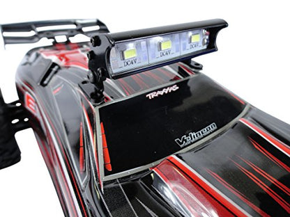 Apex RC 3 LED 55mm Aluminum Light Bar Compatible with Traxxas 1/16 Teton, 1/16 Summit, 1/16 E-Revo, ECX 1/18 Temper, 1/18 Rukus, 1/10 AMP Desert Buggy, 1/10 Boost Buggy & More #9040