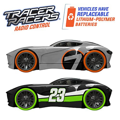 2.4 GHz Radio Control Remote Slot-Less, Cordless Racing Super Loop Speedway Track Set with Two Cars