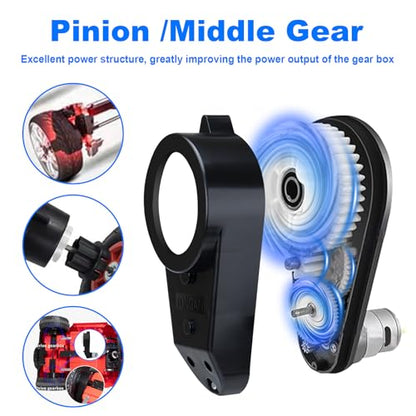 24V Powered Wheels Motor Upgrade 2PCS RS555 High Speed 40000RPM | Powered Wheels Motor Compatible with Most Ride On Toys, Kids Electric Cars for Powered Wheels Replacement Parts