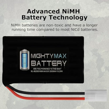 Mighty Max Battery 9.6V 2000mAh NiMH Battery for 1995 Nikko LANDSLIDER RC ATV CAR Truck