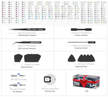 Precision Ratchet Screwdriver Set with Case, JAKEMY 180 in 1 Computer Screwdriver Tool, Compact Tool Set, Screwdriver Repair Kit for Laptop, iPhone, MacBook, PS5, Xbox, RC, Watch, Jewelry, Eyeglasses - color: Fo169 Ratchet Screwdriver Set