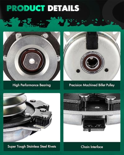SCITOO Electric Lawnmower PTO Clutch Fit for Woods 388771 | |for Xtreme X0105 |for Warner 5218-170 5218-226 - style: X0105