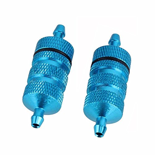 RC 1/8 Air Filter Cleaner Upgraded Parts Fit SH.28 Engine & 3PCS RC Aluminum Nitro Fuel Filter