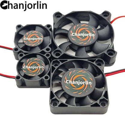 2Pack RC Car Motor Cooling Fan 25mm 30mm 40mm 50mm High Speed Heatsink 28000RPM ESC Fans for 1/8 1/7 1/10 1/12 Scale Truck Off Road Crawler Car Boat 540 550 Brushless Brushed Motors (30mm) - size: 30mm