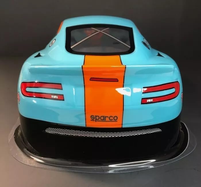Preprinted PVC Body Shell for 1/10 On Road Racing Drift Car, No Cut, 1:10 Scale (#007, Blue) - style: #007, Blue