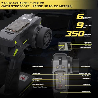 RIAARIO 1/10 Brushless RC Car, RTR, 40+ MPH, 4WD, Carbon Fiber, Ages 14+ | 3652-3300KV Brushless Motor, Gyro, Waterproof, 80A ESC, 3S Lipo, 11KG High-Torque Servo, 1.2MM PC Body Shell, Metal Chassis - color: Rtr