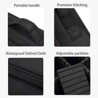 RC Storage Bag: Stores Transmitter, Batteries, Tools & Parts, Portable Carry Bag with Adjustable Internal Space (14.5 * 10.3 * 5.5in)